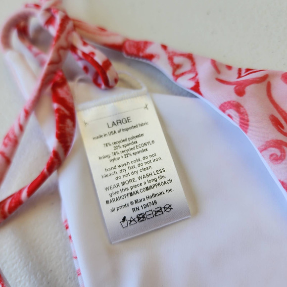 MARA HOFFMAN Lei Andonia-print Recycled-fibre Bikini Briefs Large NWT - Picture 3 of 6